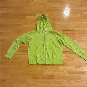 Nike Lime Green Full-Zip Hoodie